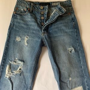 aeropostale cropped mom jeans